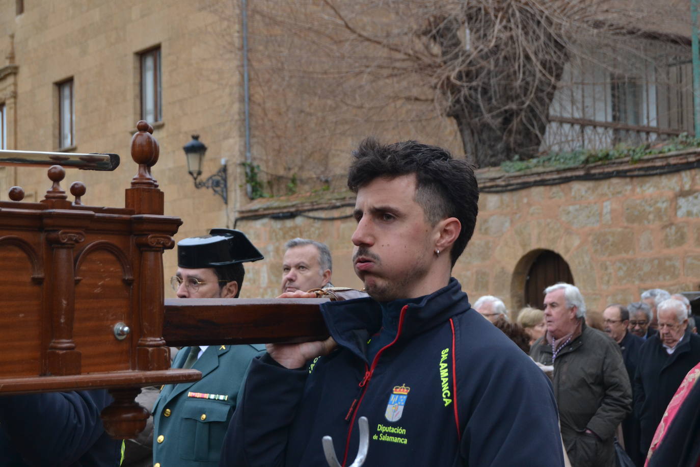 Populosa procesión del patrón de Ciudad Rodrigo