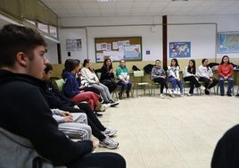 Imagen de los alumnos que asistieron a la charla sobre acoso escolar.