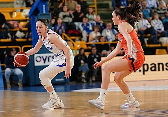 Iyana Martín durante el choque.