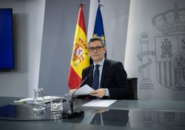 El ministro de la Presidencia, Justicia y Relaciones con las Cortes, Félix Bolaños.