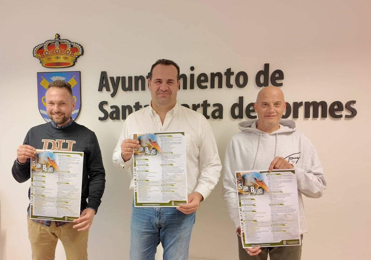 Norberto Flores, David Mingo y Juan Carlos Bueno en la presentación.