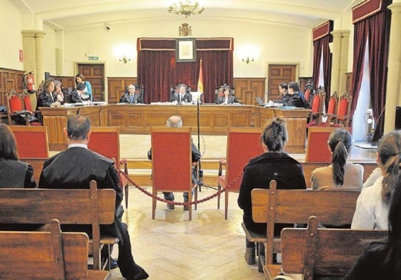 Vista del juicio por la macroestafa de Morasverdes celebrado en abril de 2016.