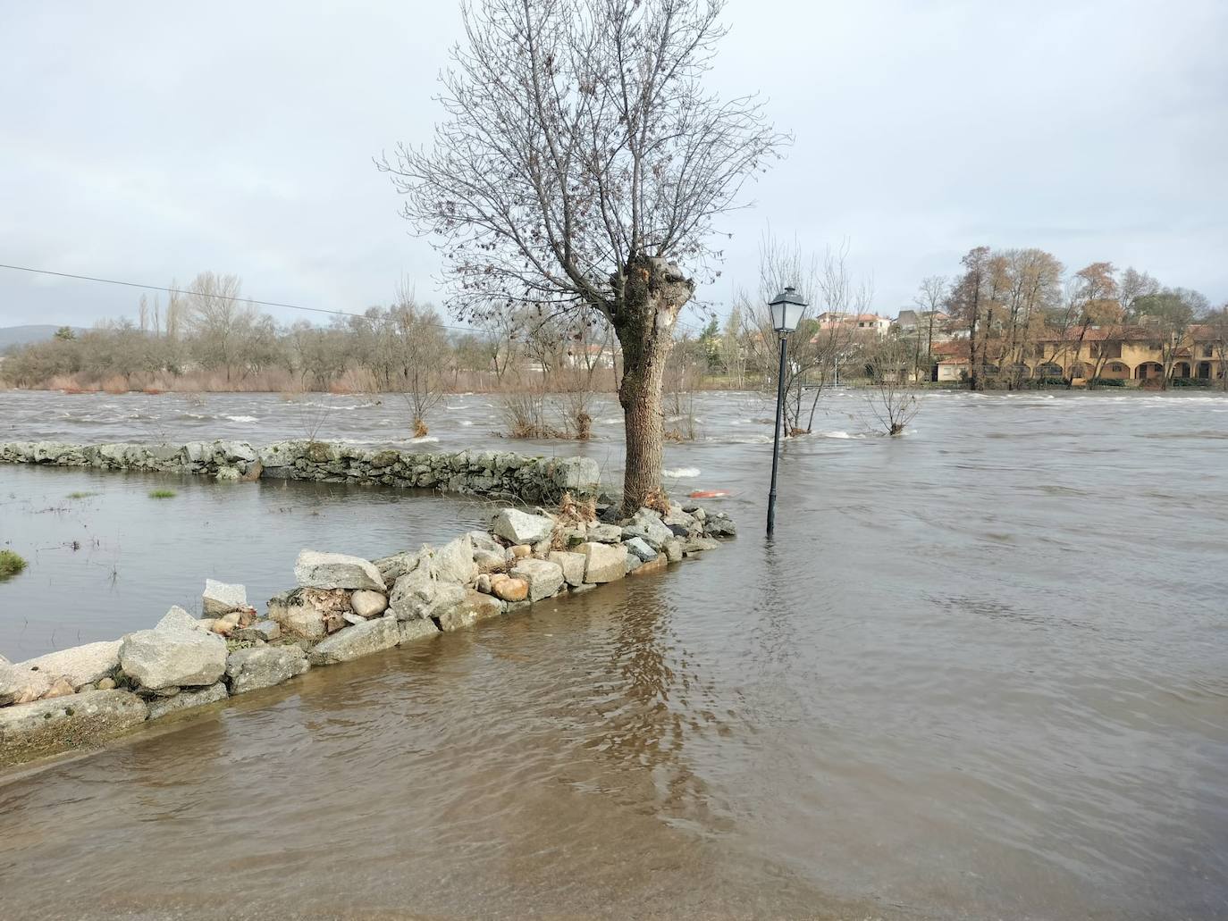 Así luce el río Tormes tras la espectacular crecida de las últimas horas