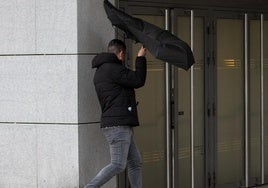 El acusado, llegando a la Audiencia Nacional.