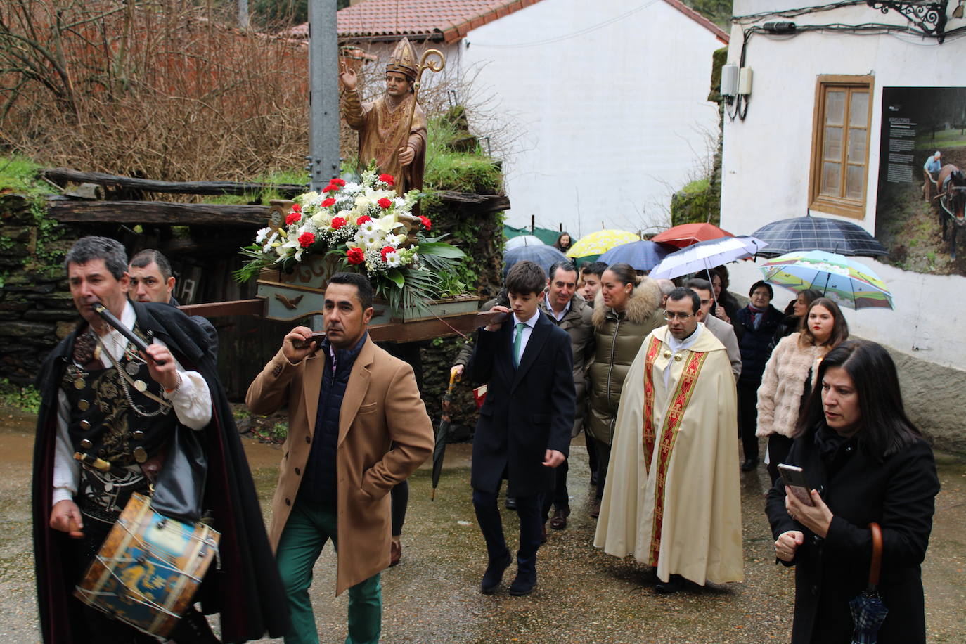 San Valerio, valiente frente a la lluvia