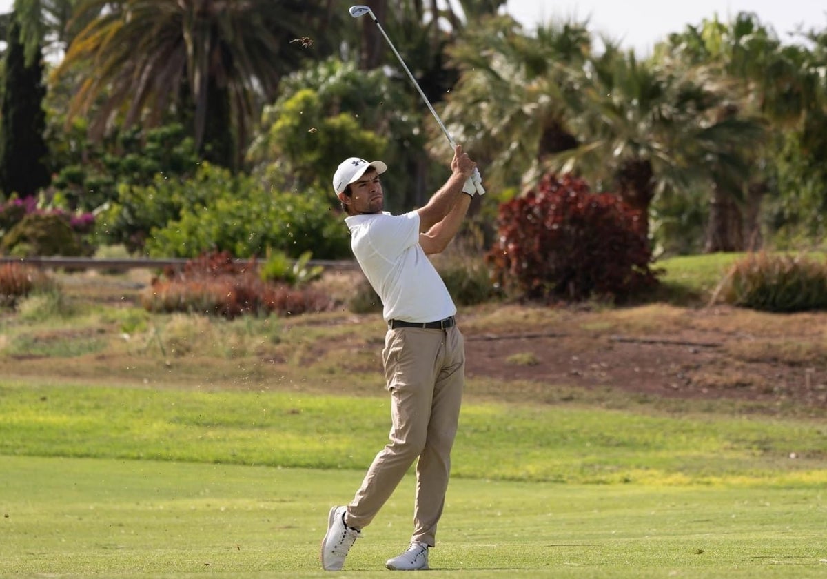 Luis Carlos González, durante un torneo del Alps Tour.