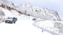 Subida a la Peña de Francia con nieve el año pasado.