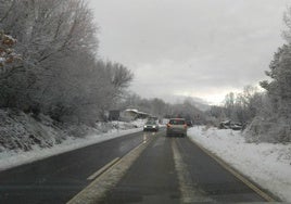 Imagen de una nevada en La Hoya.