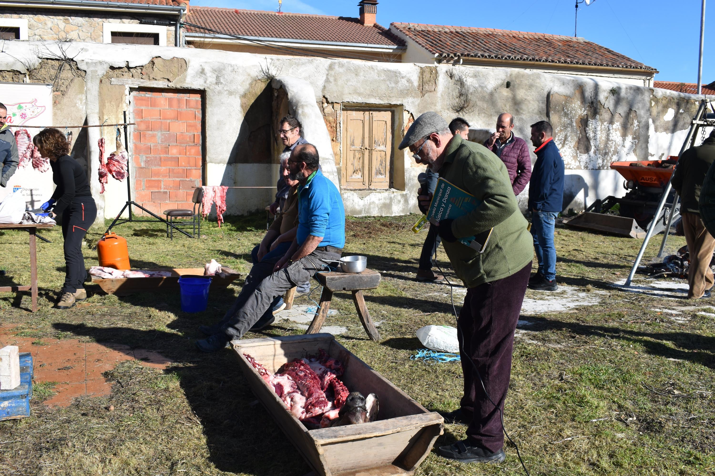 Un cerdo de 200 kilos protagoniza la matanza de Calzada de Valdunciel