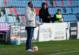 Dueñas, en el partido de la pasada semana en el Helmántico.