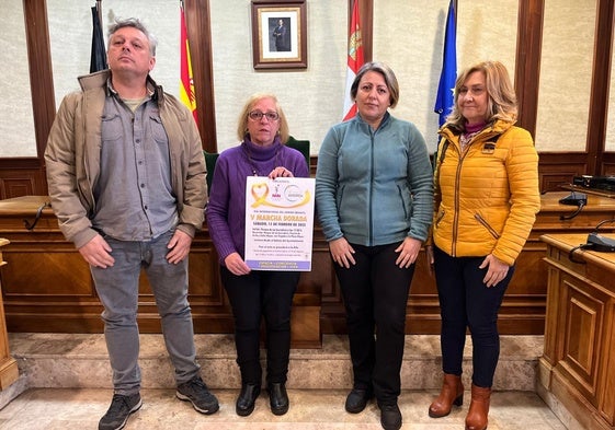 Imagen de la presentación de la marcha dorada, esta tarde en el Ayuntamiento de Béjar.