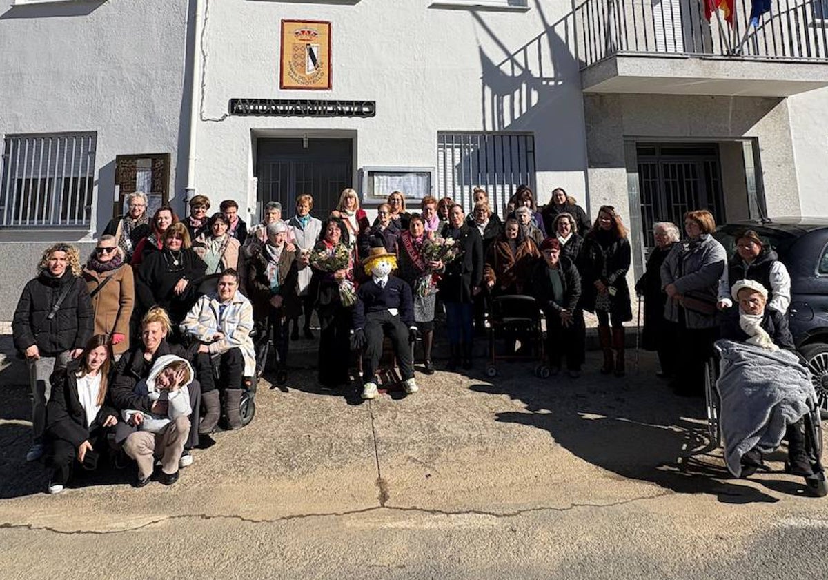 Animada celebración de águedas en Sanchotello