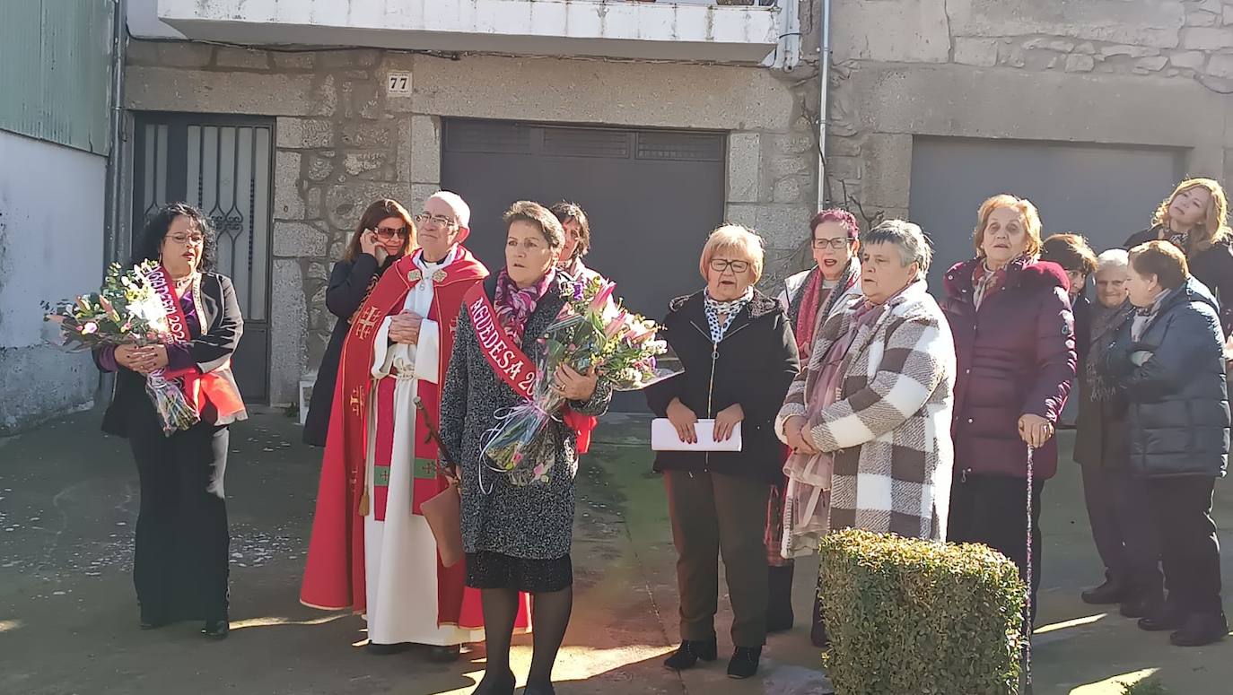 Animada celebración de águedas en Sanchotello