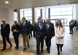 Alfonso Fernández Mañueco, Alejandro Vázquez y Carmen Rodríguez.