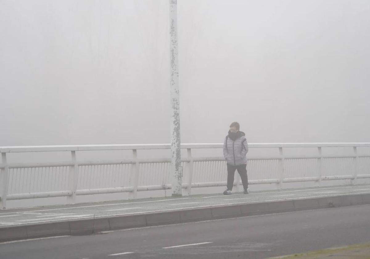 Niebla en Salamanca capital.