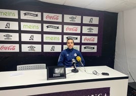 Rubén de Tomás, en su presentación como jugador del Salamanca UDS.