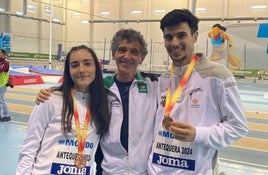 Rocío Garrido, con la medalla de bronce que conquistó el pasado año en Antequera en el Nacional sub23.