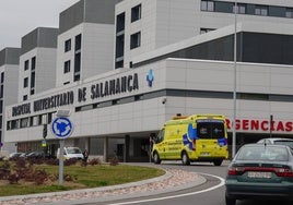 El herido fue traslado al Hospital de Salamanca.