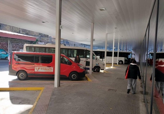 Imagen de la estación de autobuses de Béjar, donde concurren varias líneas de localidades de la comarca.