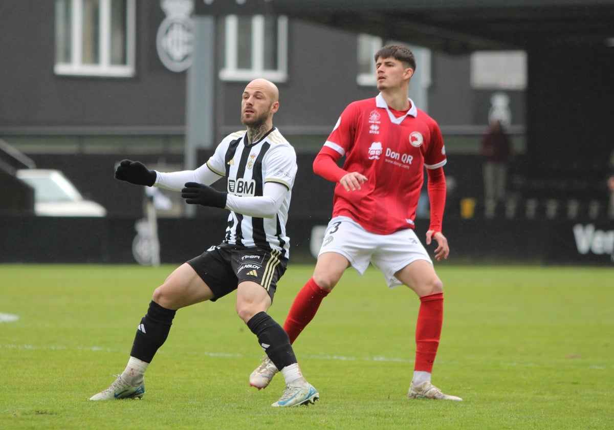 Carlos García, en el partido del pasado domingo frente al Real Unión.