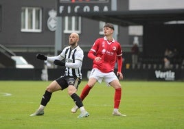 Carlos García, en el partido del pasado domingo frente al Real Unión.