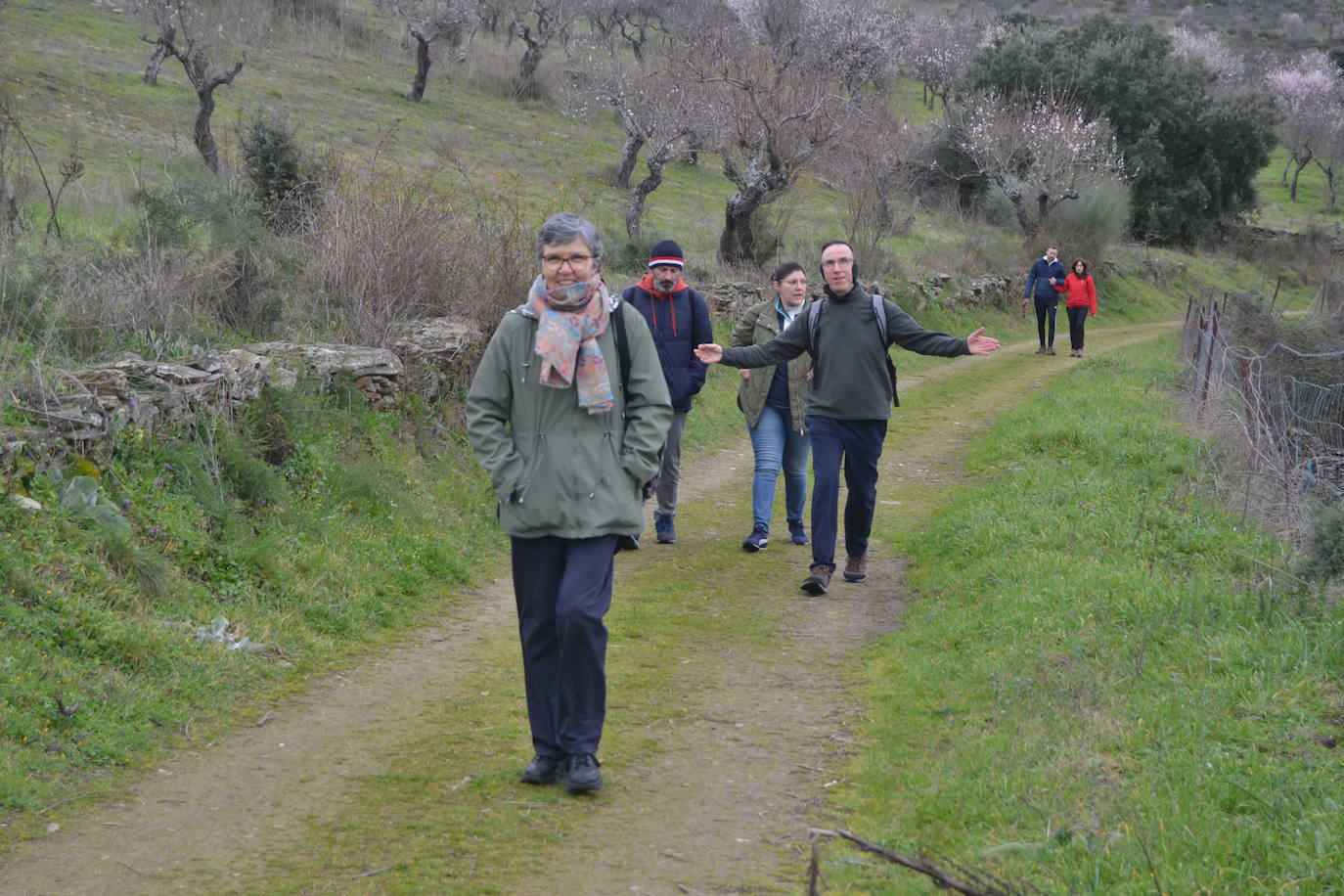 Un bello paseo entre almendros