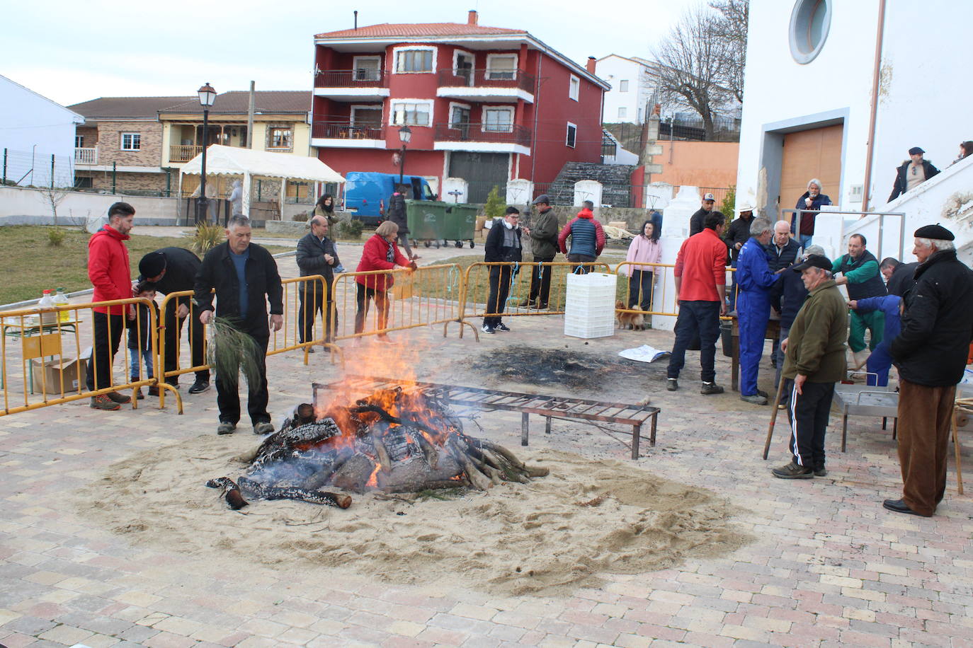 Santibáñez de Béjar disfruta de una multitudinaria fiesta de la matanza