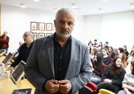 Sebastián Nogales, presidente de AVTCyL y víctima educadora en la Facultad de Psicología de Salamanca.