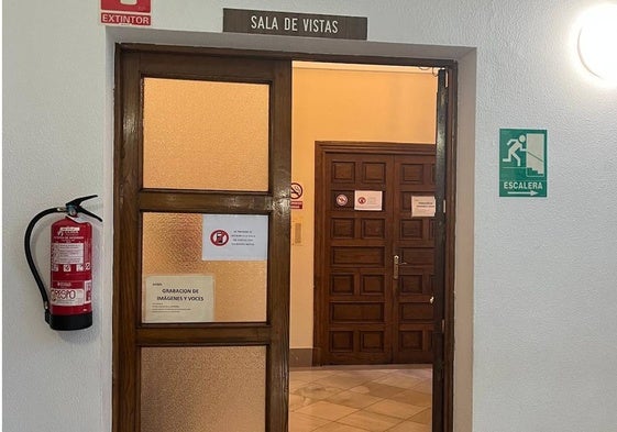 Sala de vistas de la Audiencia Provincial de Salamanca.