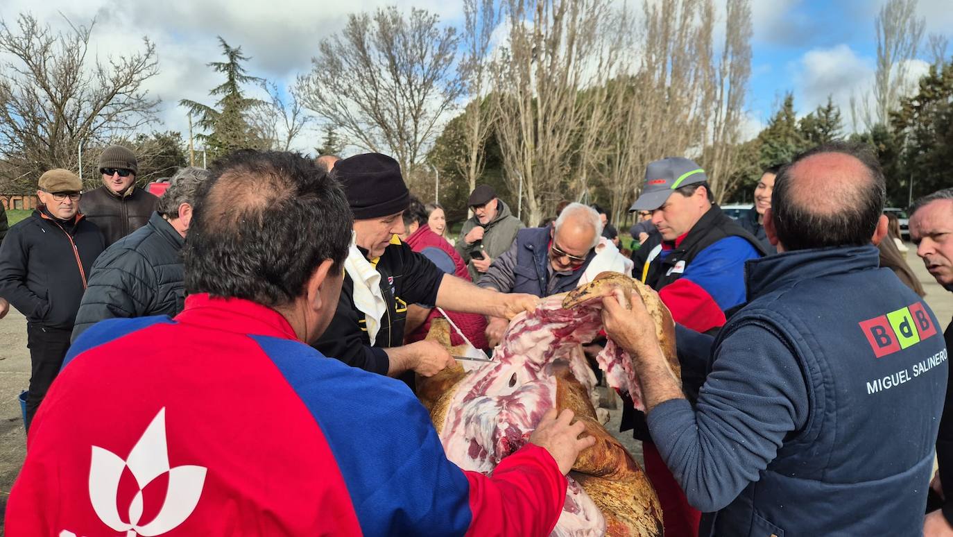 Animado encuentro intergeneracional en torno a la fiesta de la matanza en Rágama