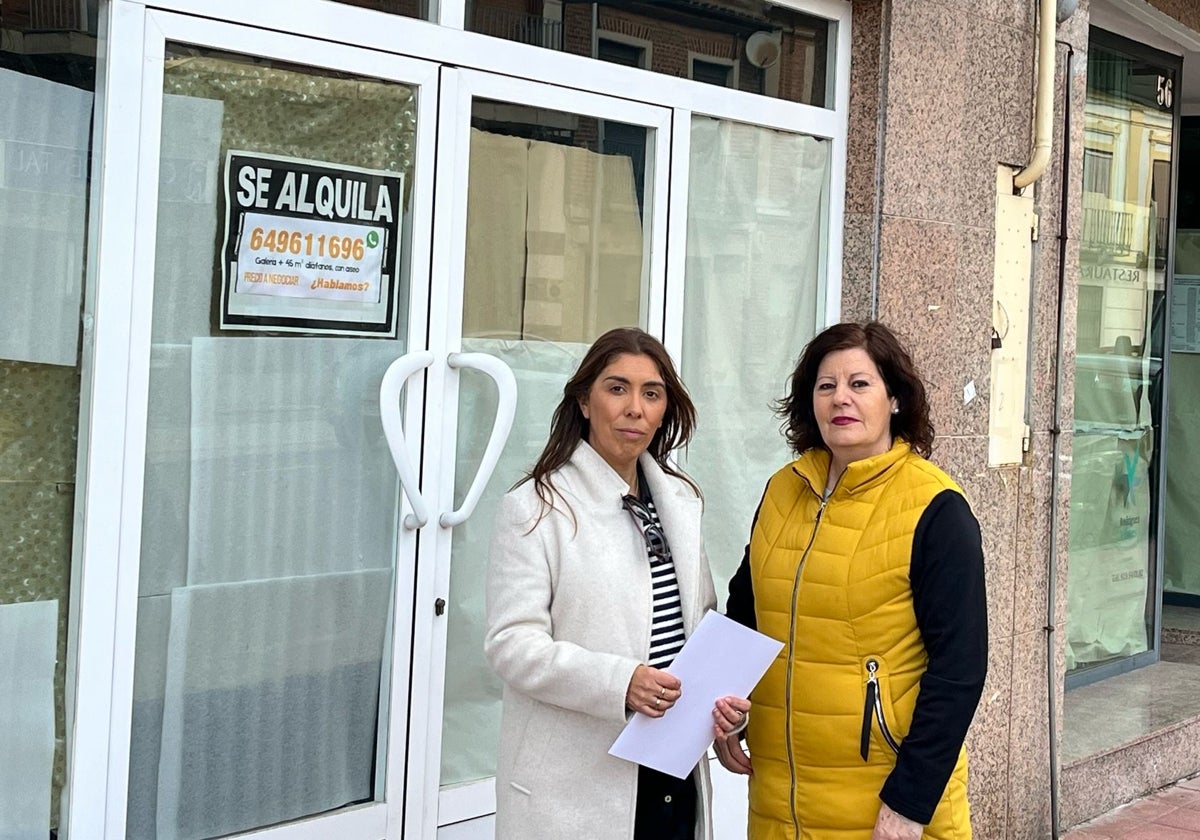 Concejales del Grupo Popular en el Ayuntamiento de Peñaranda, Eva López y Marisa González.