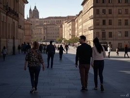 Imagen creada por Grok3 sobre Salamanca.