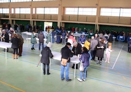 Imagen de una actividad celebrada en el pabellón en las pasadas fiestas de La Candelaria.