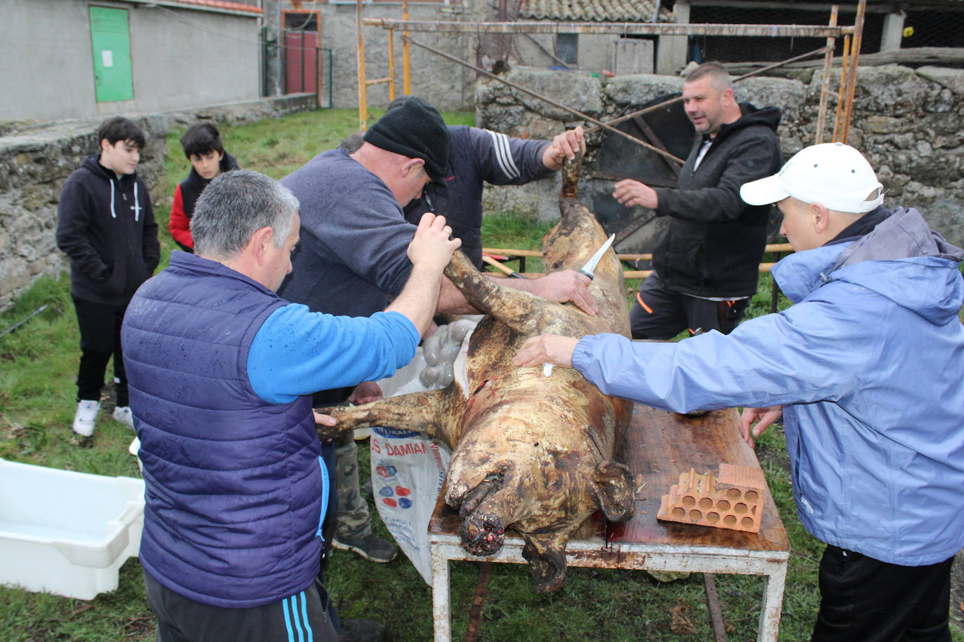 Horcajo de Montemayor se vuelca con su matanza popular