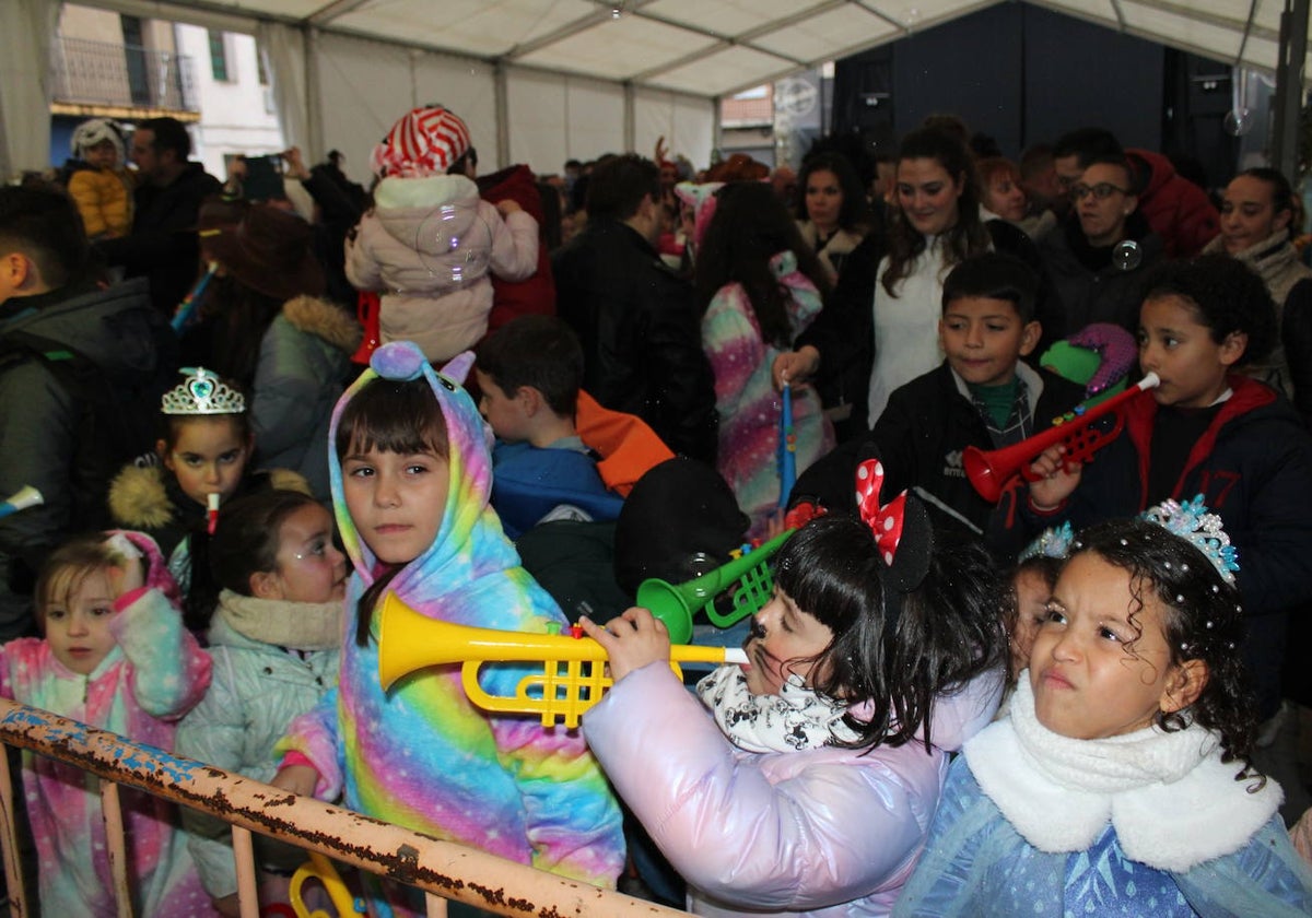 Animada trompetada en el Carnaval de Guijuelo