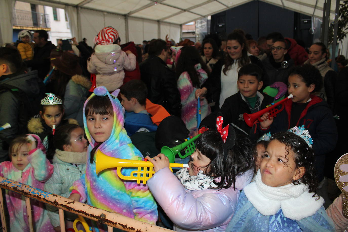 Animada trompetada en el Carnaval de Guijuelo