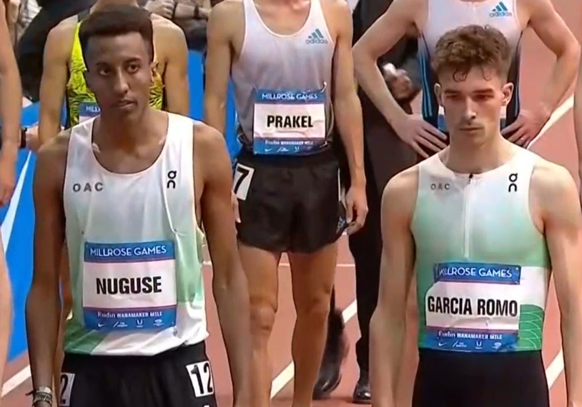 Yared Nuguse y Mario García Romo, en una competición anterior.