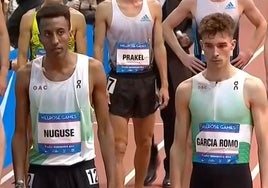 Yared Nuguse y Mario García Romo, en una competición anterior.