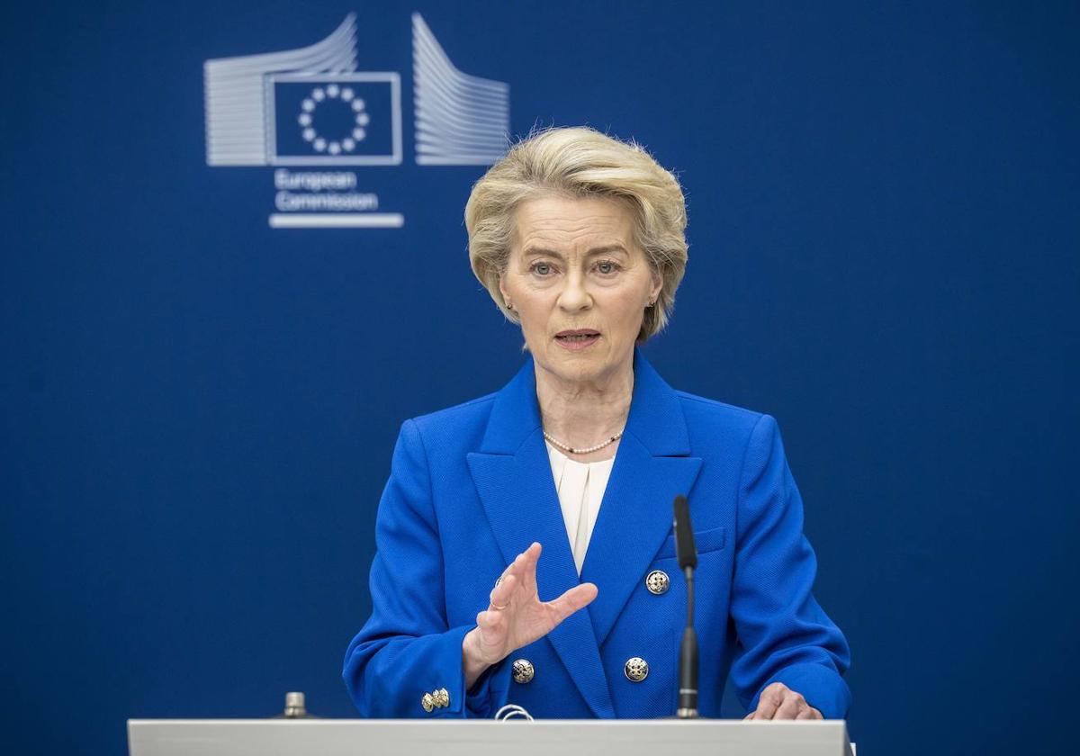 La presidenta de la Comisión Europea, Ursula von der Leyen.