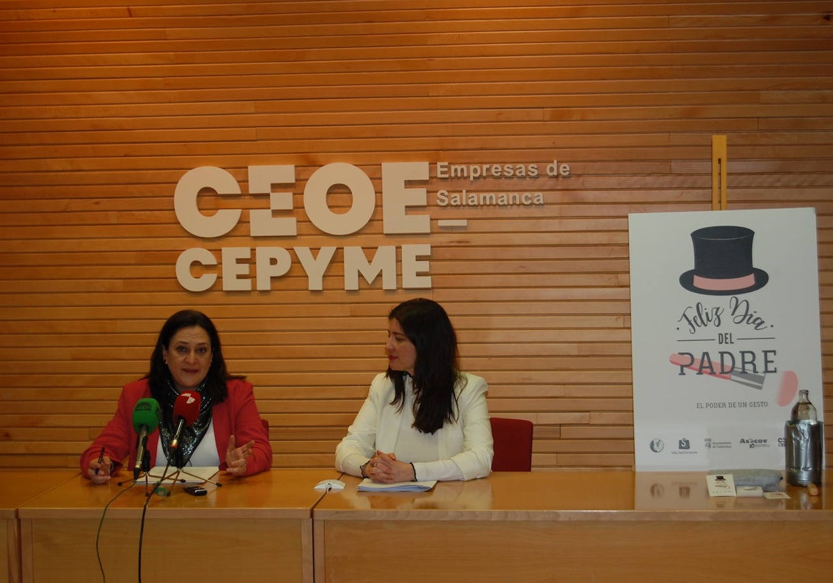 Rebeca Mendo y Myriam Rodríguez, en la presentación de la campaña.