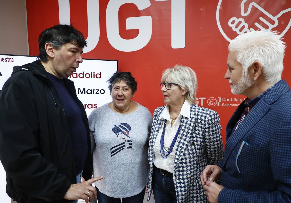 José Antonio Gallego, Regina Moreiro, Isabel Gómez y Marcelino Muñoz.