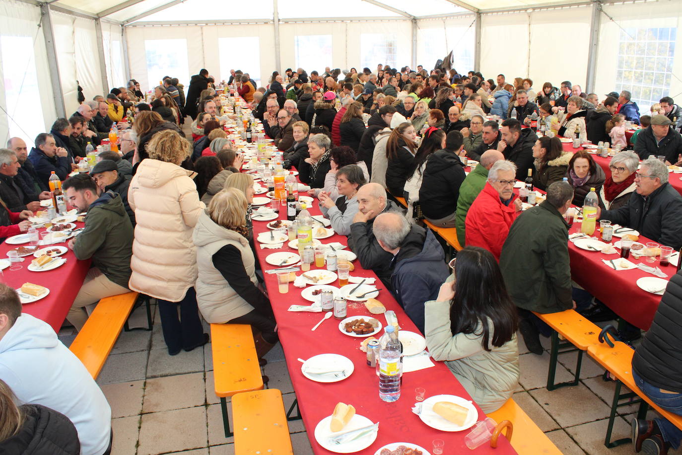 La lluvia no impide un nuevo lleno en la matanza de Campillo de Salvatierra