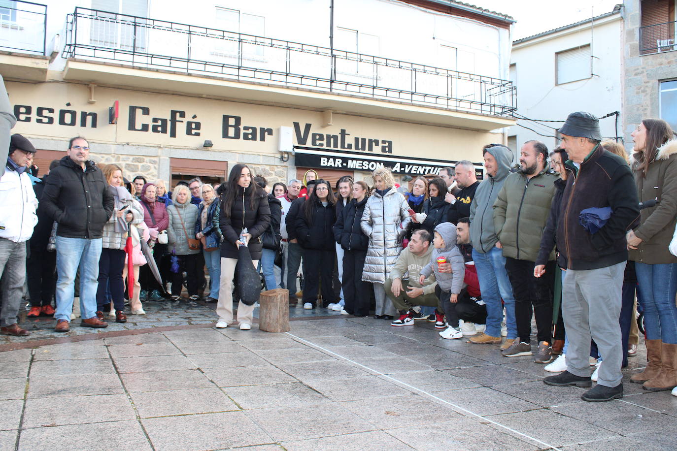 Sorihuela disfruta de su matanza sin temor a la lluvia