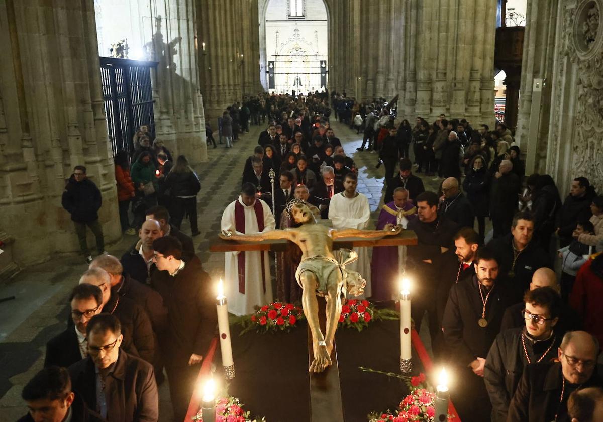 Interior de la Catedral durante el acto celebrado en la tarde de este sábado, 8 de marzo.