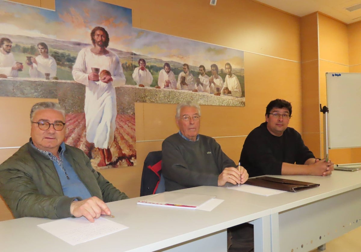 Moisés Pérez, Francisco Fuentes y José Raúl Redondo.