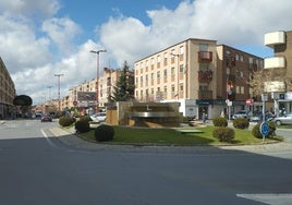 Fuente en la avenida Madrid de Santa Marta de Tormes.