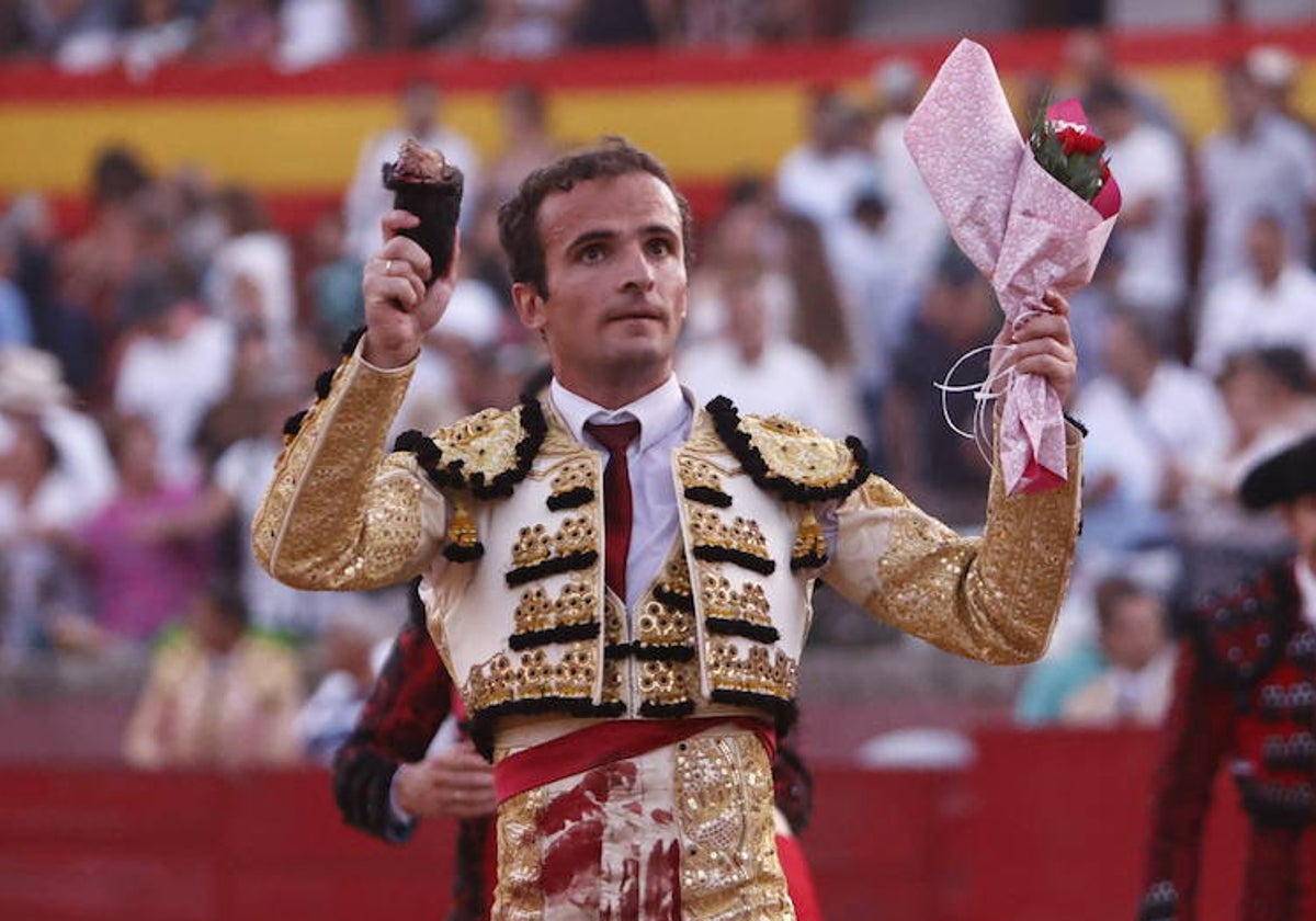 Damián Castaño, en una tarde de triunfo.