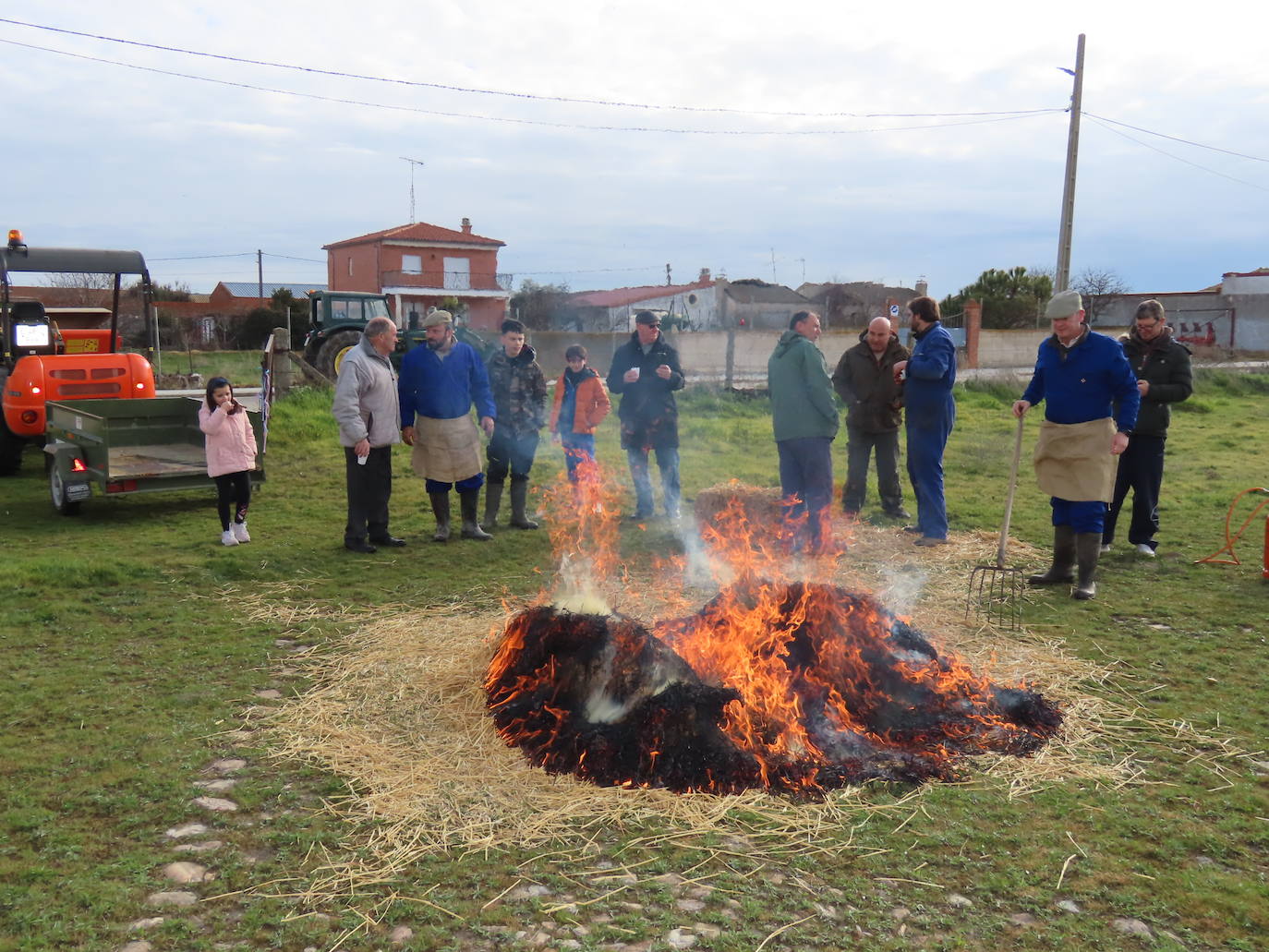 Cocido para celiacos en la X Matanza típica de Aldeaseca de la Frontera