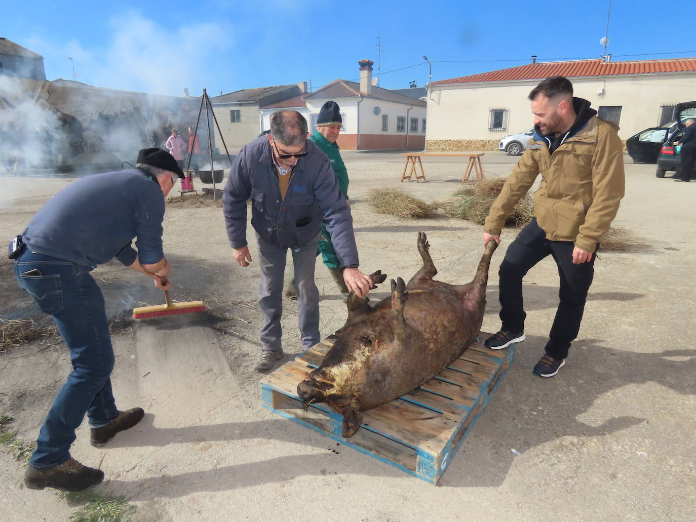 Más de 400 comensales en la fiesta de la Matanza tradicional de Tordillos