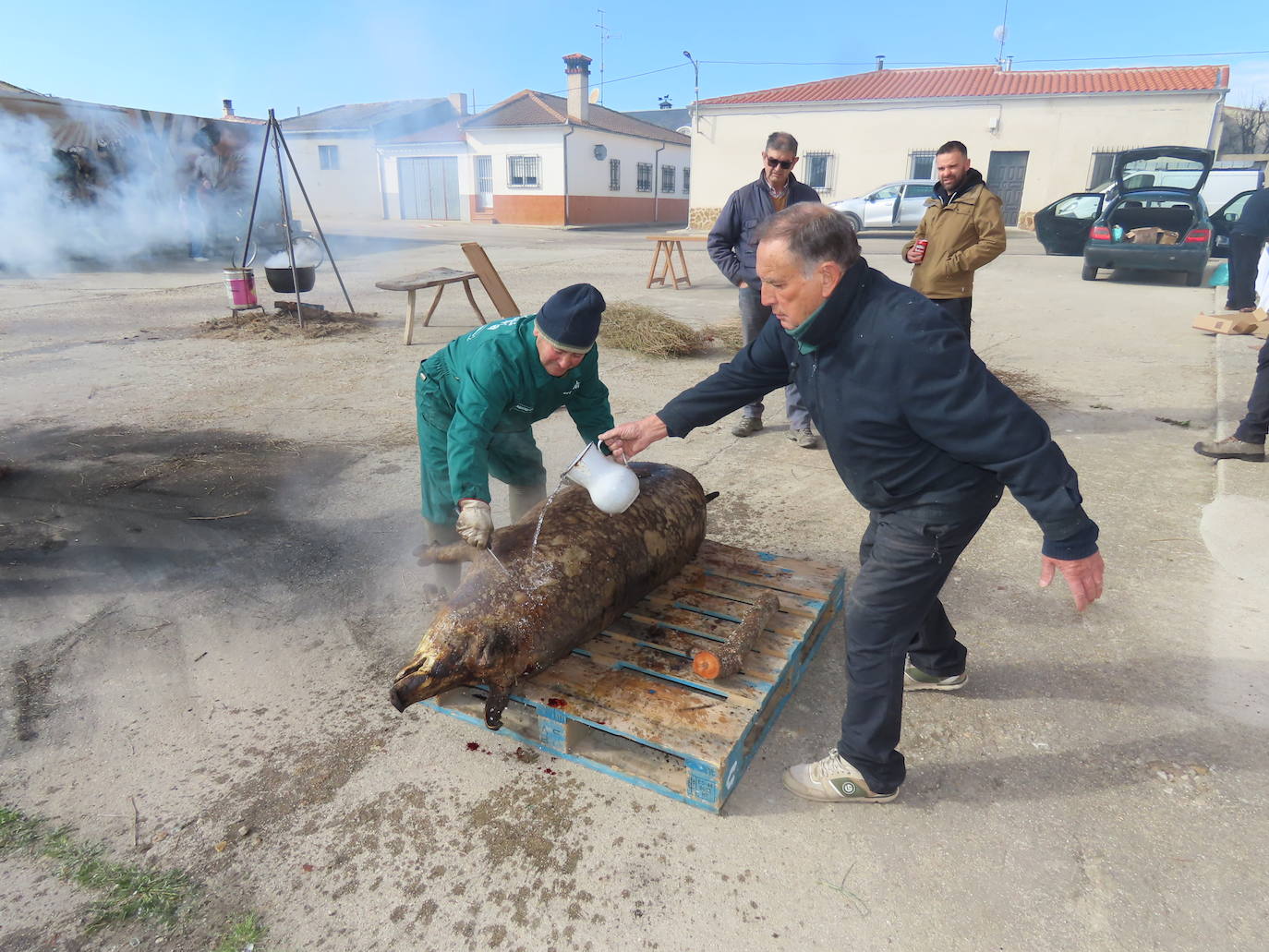 Más de 400 comensales en la fiesta de la Matanza tradicional de Tordillos